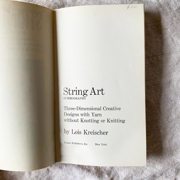 Book | String Art Symmography - Lois Kreischer | 🇺🇸 Vintage - Picture 2 of 8